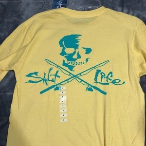 Salt life long sleeve yellow